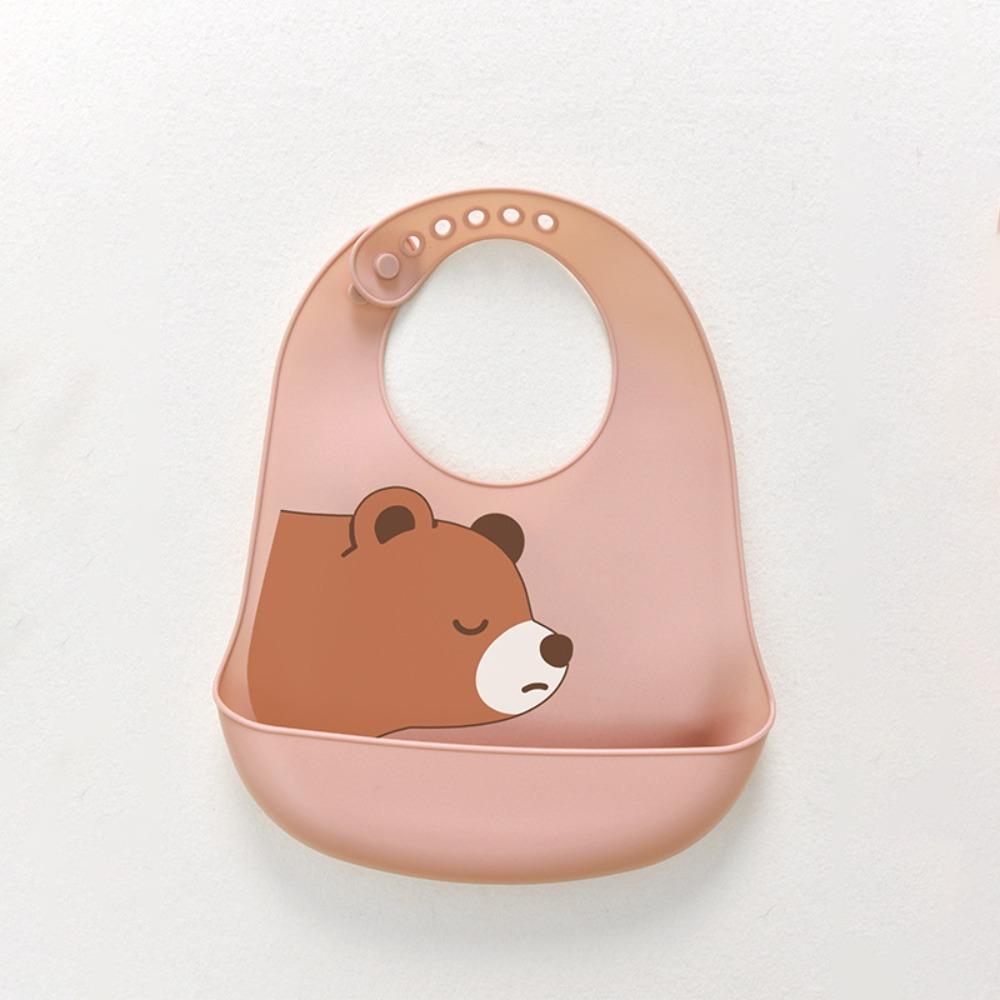 Soft Children Drool Bibs with Food Catcher Teething Drooling Bib  For Girls Boys Toddlers