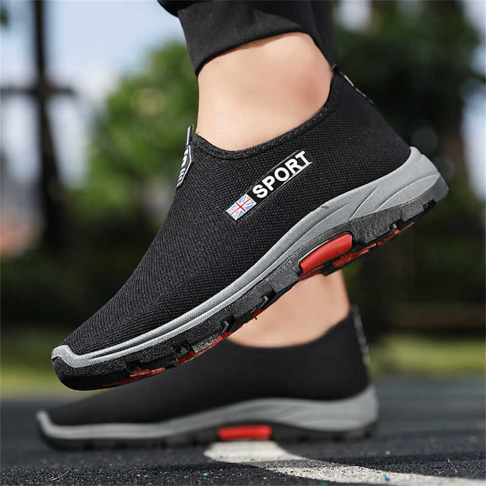 Round Tip Non-slip Orange Men's Sneakers Flats Shoes Men Fashion Man Sports Shuse Interesting Offers Athlete New Style