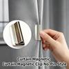 10 Piezas Pinzas Magnéticas Fuertes para Cortinas Clips de Cierre Blackout Sin Clavos Mantienen la Cortina Cerrada Evitan Fugas de Luz Para Dormitorio