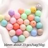 Handmade Beads 6-16mm Acrylic Mixed Colors Mixed Batch Frosted Round Beads Handmade Diy Hand Stringing Beads Jewelry Accessories Material Package