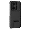 For Honor X7 Slide Camera Lid PC+TPU Cover Anti-drop Kickstand Phone Case