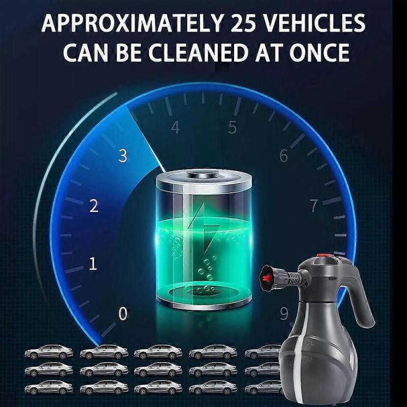 New Upgraded Saker Electric Foam Sprayer, Cordless Electric Car Foam Sprayer 2L 2025