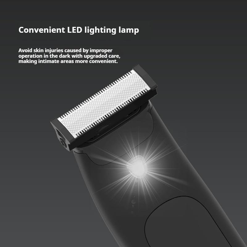 New Hair Clipper Men's and Women's Body Hair Trimmer Waterproof Digital Display Men's USB Electric Shaver Underarm Private Parts Trimmer