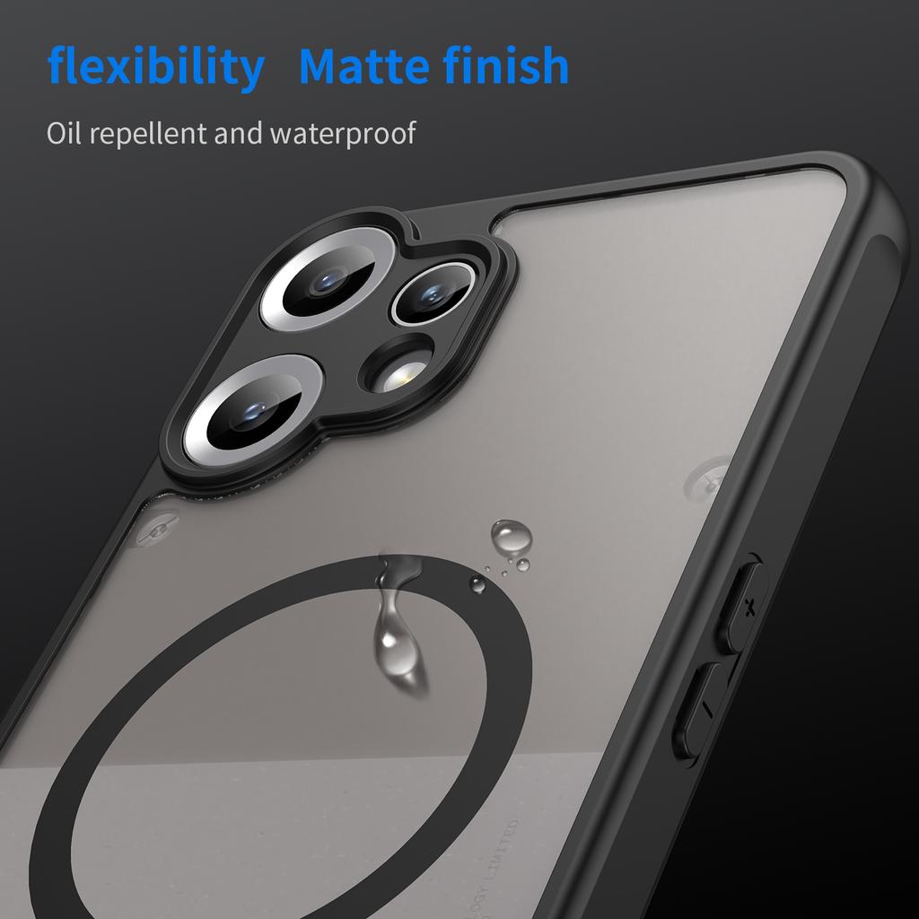 Für Nichts CMF Phone 2 Pro Hülle Kompatibel mit MagSafe Anti-Fall PC+TPU Handyhülle