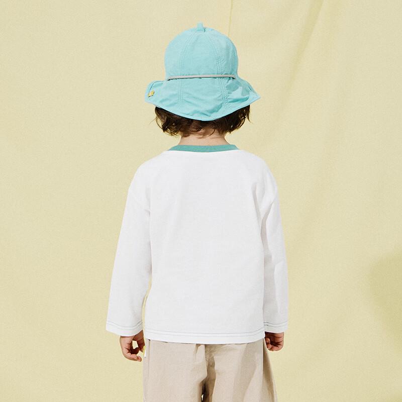 Papa Crawl Kids' Animal Print Long Sleeve Cotton T-Shirt