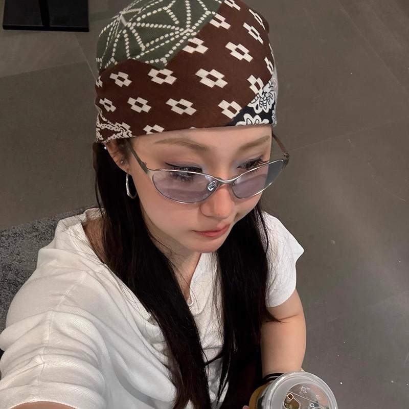 

Мода Y2K Девочки Хлопковый Цветочный Шейный Платок Женщины Корейский Хлопок Лен Квадратный Шарф Элегантные Шейные Платки Маленькие Накидки Бандана