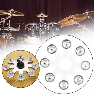 Metal Hi Hat Tambourine Percussion Multiuse Lightweight Musical Educational Drum