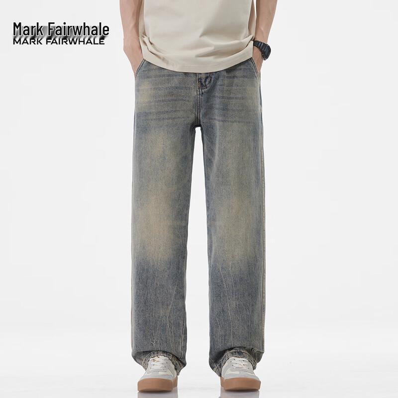 Mark Fairwhale Men's Distressed Straight Leg Jeans