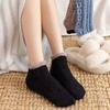 Women's Winter Floor Socks Non-slip Rubber Short Socks with Grip Non-slip Coral Fleece Socks Slippers Socks