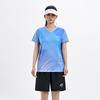 Li Ning Serie Tennis da Tavolo Sport Casual Minimalista Color Block T-Shirt Manica Corta Unisex Top Azzurro AAYV071-3