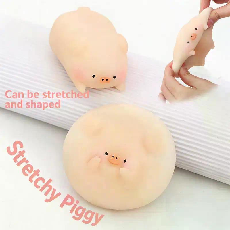 1Pcs Piglet Stress-relieving And Venting Toy Cute Little Pink Pig Squeeze Toys Kawaii Pet Fidget Props Gifts For Friends