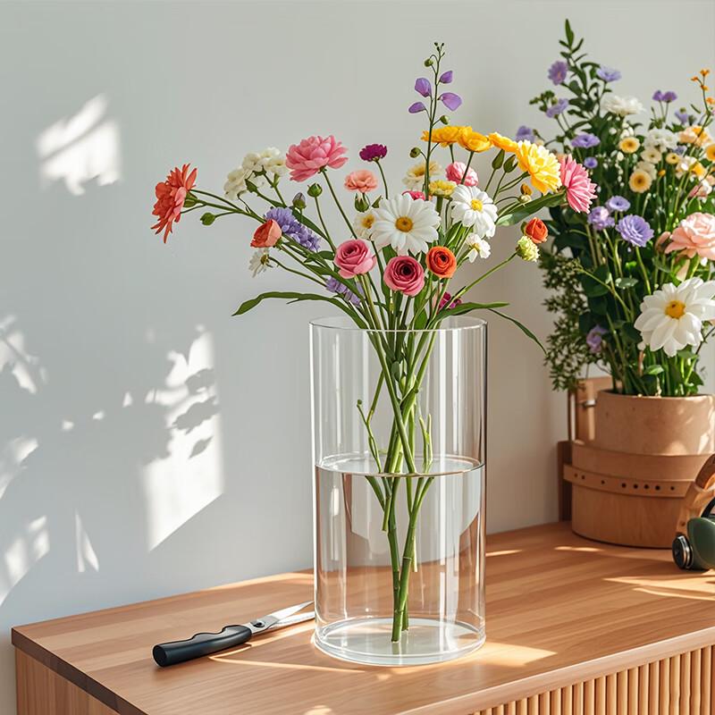 Transparent Acrylic Anti-fall Flower Vase