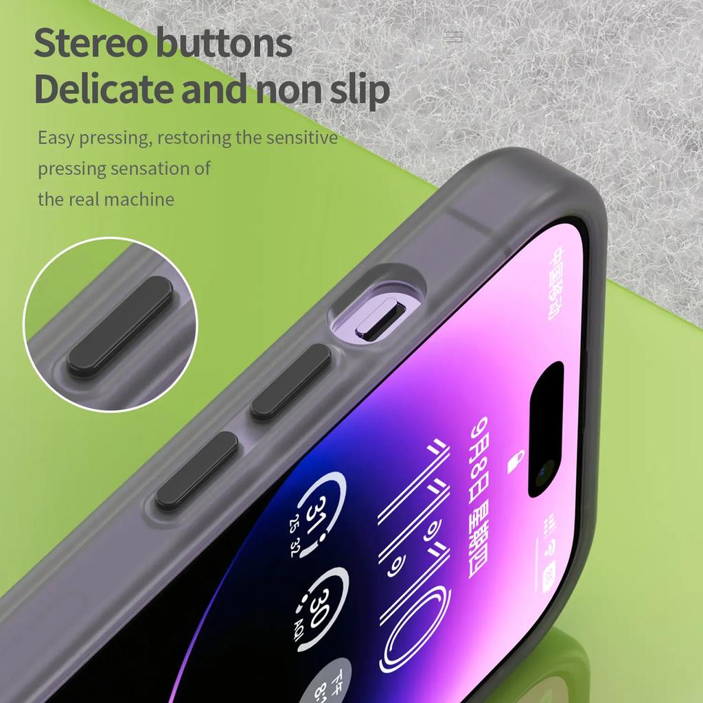 Magnetic Phone Case For iPhone 14 Pro Max Matte Magnetic Protective Cover