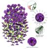 Realistic Hanging Plant Decor Outdoor Artificial Floral Arrangements Uv Resistant Artificial Hanging for Outdoor for Patio
