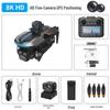 AE8EVO Drone with Screen Control, Brushless Motors, HD Camera, GPS, Foldable Design, Intelligent Obstacle Avoidance, and Remote Display
