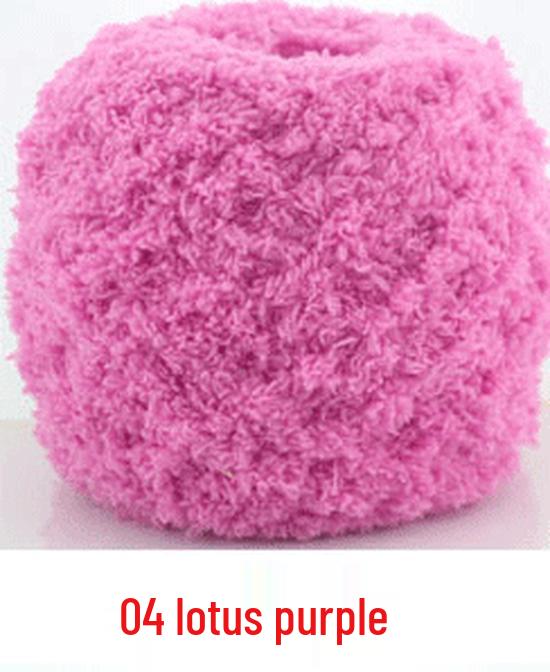 Dreifädiges Korallenfleece Flauschgarn für handgestrickte Chunky Schals und Handtücher