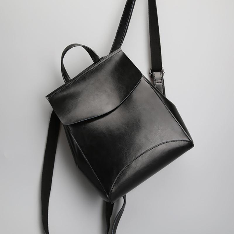 

RanHuang New 2026 Women s Genuine Leather Backpacks High Quality Fashi Backpacks Ladies Shoulder Bags B326 чёрный