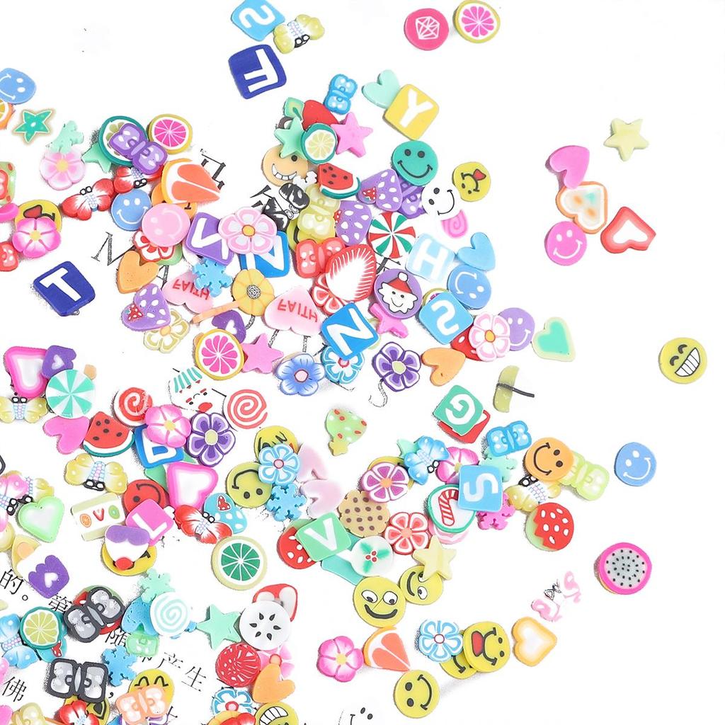 250000/500000Pcs NO HOLE Polymer Clay Flower Crafts Flatback Scrapbooking For Embellishments Nail Stickers Art Decoration Diy Accessories
