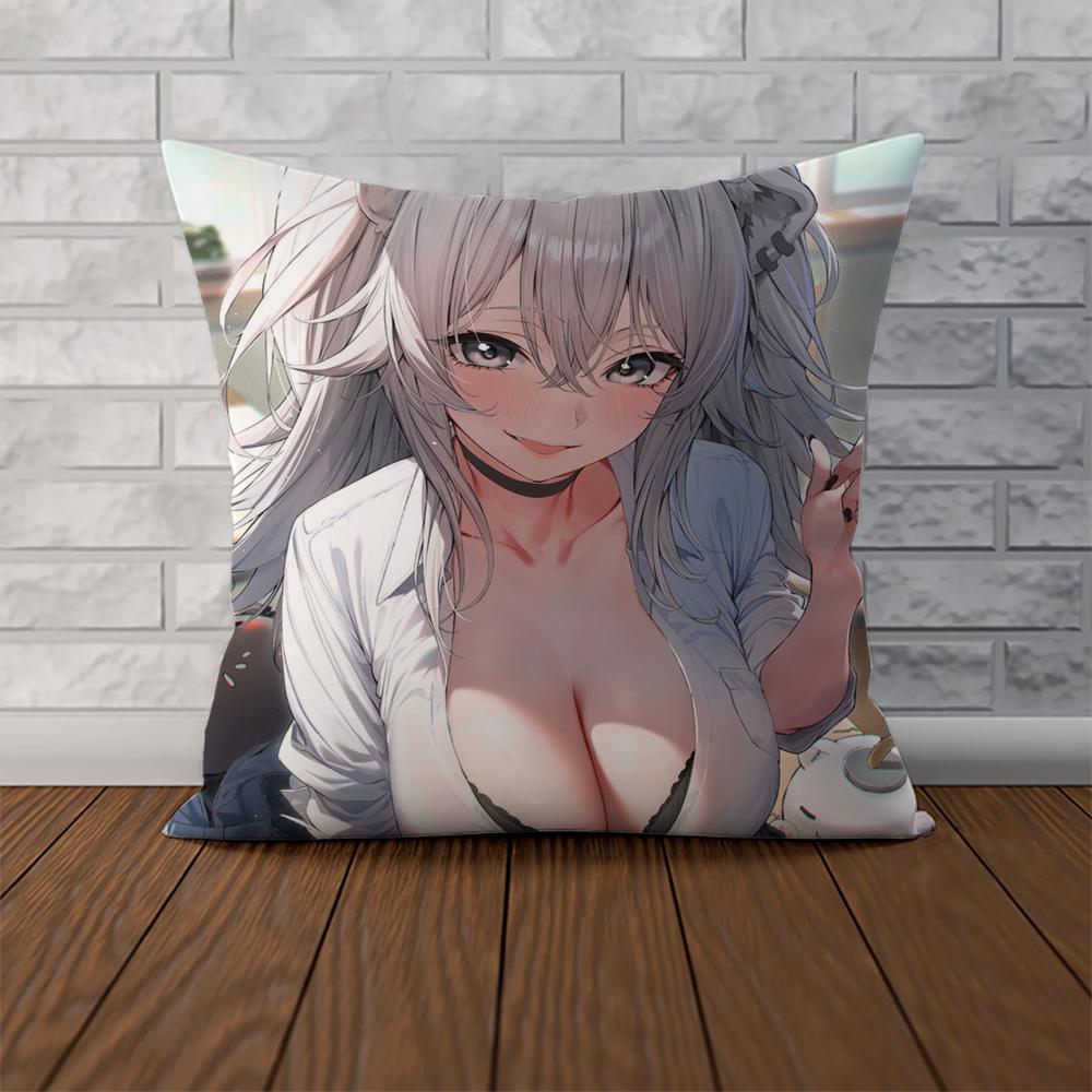 Anime S-Shishiro Botan Pillow Case For Car Sofa Decorative Home Double-sided Print Plush Square Throw Pillow Cushion Cover