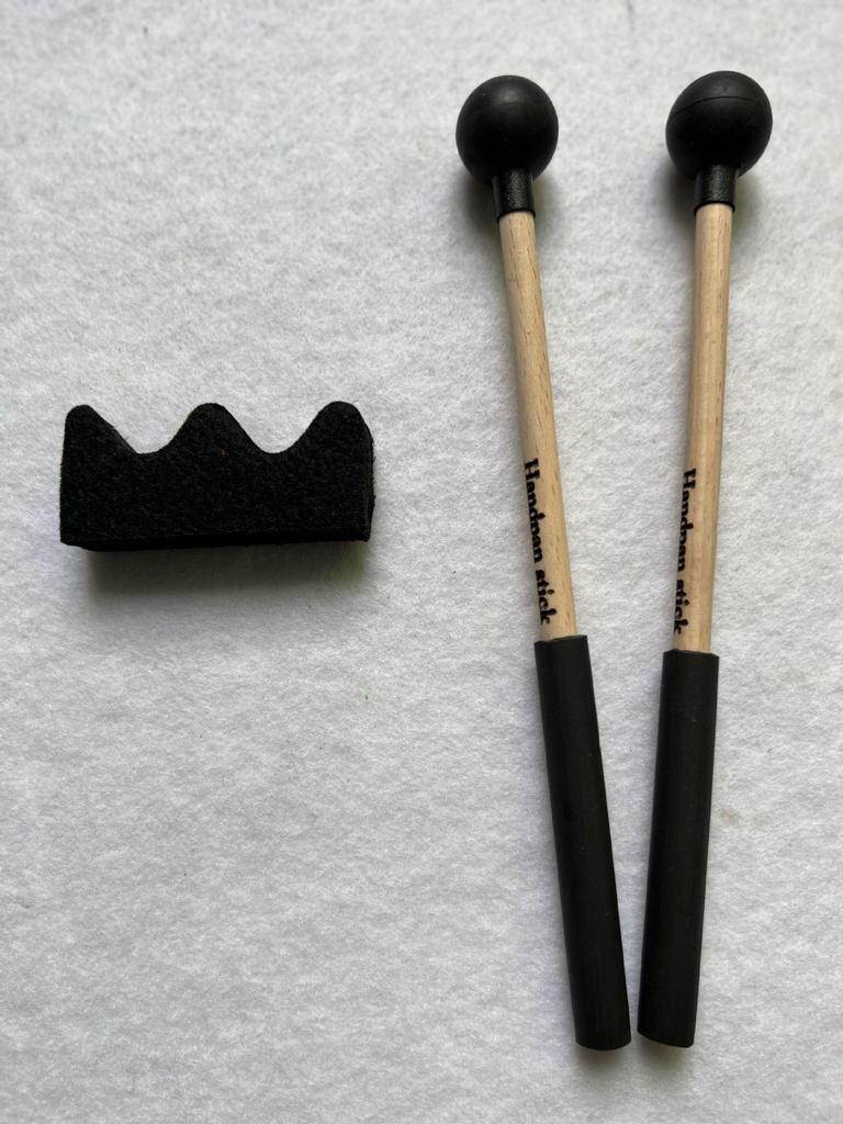 Ethereal Drumsticks Set: 2-Piece Non-Slip Wooden Handles with Rubber Hammer Heads for Ethereal Drum