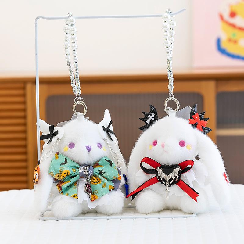 Flora Rabbit Pendant Plush Toy Cute Rabbit Doll Keychain Rag Doll Girl Gift