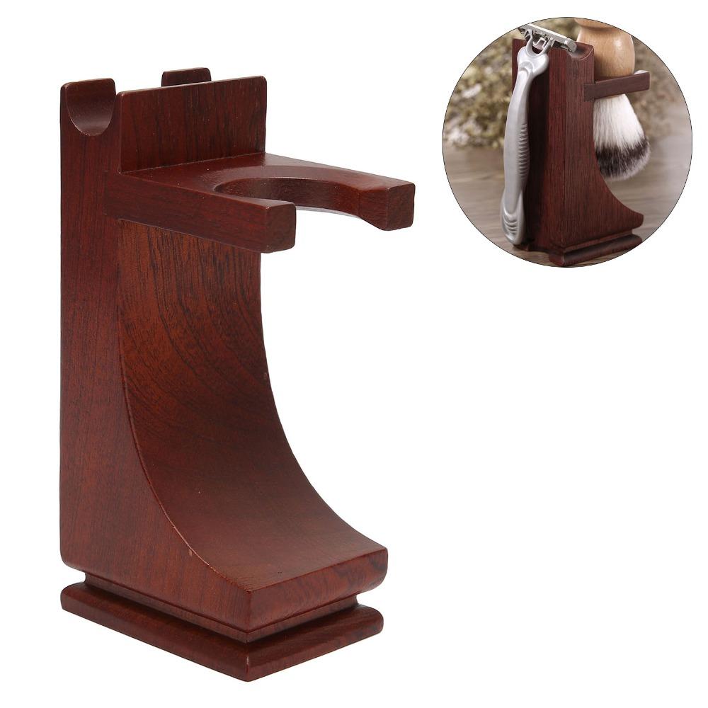 Wine Red Razor Shaving Brush Holder Stand  Home bathroom men shaving tool storage