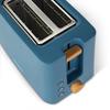 Schneider - Scton2bl - Bleu Pétrole - Grille-pain 2 Fentes Fjord - 6 Niveaux - 870 W
