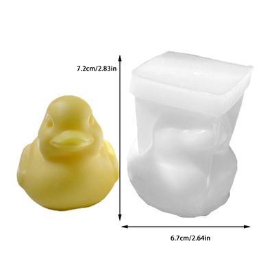 Forma silikonowa na świecę 3D Mała Żółta Kaczuszka DIY Kaczka Forma z żywicy epoksydowej Narzędzia do robienia świec zwierzęcych Forma do mydła i lodów