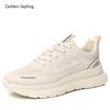 Fashion Golden Sapling Mens Light Mesh Shoes Outdoor Casual Sneaker Men Fashion Tide Breathable Sports Sneakers Comfy Walking Footwear