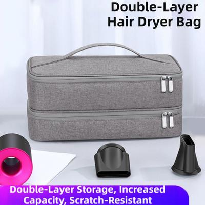 Dvouvrstvé pouzdro Velkokapacitní kabelka na kulmu pro Shark Flexstyle/Dyson Airwrap Styler a příslušenství