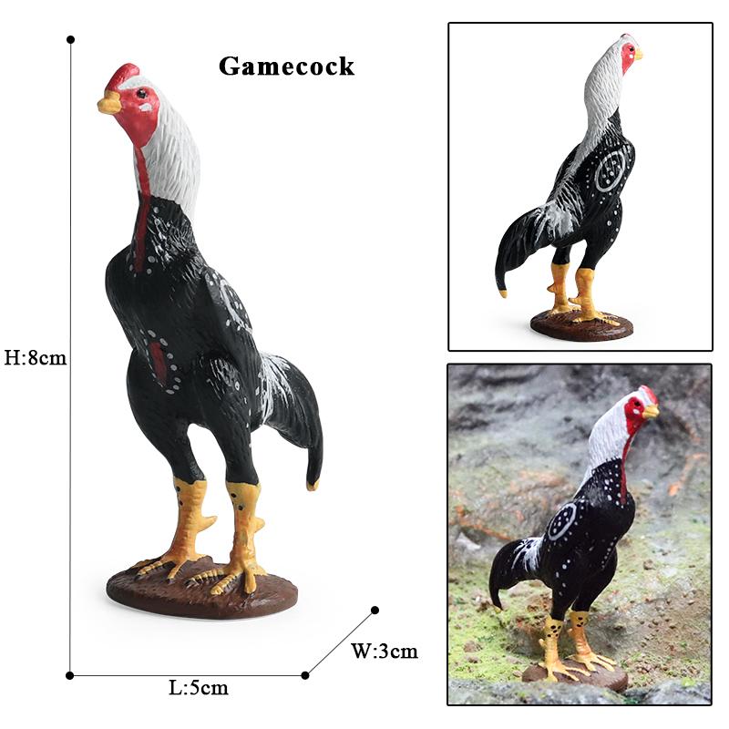 

Oenux Милые животные на ферме Курица Индейка Цыпленок Петух Фигурка Модель Фигурки Птица Миниатюрная Обучающая ПВХ Детская Игрушка