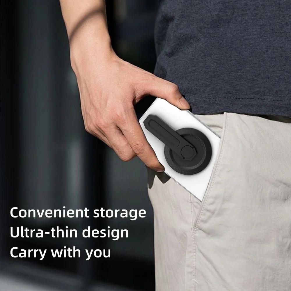 2025 Magnetic Phone Grip Holder 3-in-1 Magnetic Finger Ring Holder Double-Sided Magnetic Phone Stand for iPhone 17 16 15 14 13