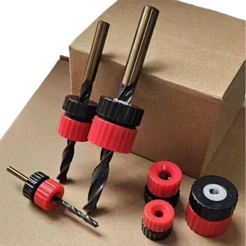 1/3Pcs Adjustable Drill Bit Depth Stop Drill Bit Stop Collar Drill Stoppers Drill Bit Limit Rings For Carpentry Precise Control