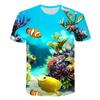 Children's Day Boys 3D Shark 3D Print Fish T Shirt Tee Short Sleeve Summer Active Cute Streetwear Kids Toddler 2-12 Years