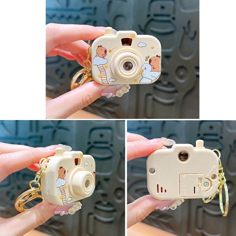 Creative Capybaras Projection Camera Keychain With Built In Mini Projector For Adults And Anime Enthusiasts