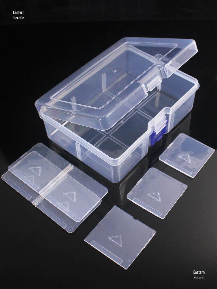 PP Transparent Dustproof Lock Box for Jewelry, Keys, Electronic Parts, and Ornaments