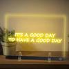 LED Note Board Night Light With Colorful 7 Pens DIY Acrylic Message Board Creative Fluorescen Painting Drawing Board