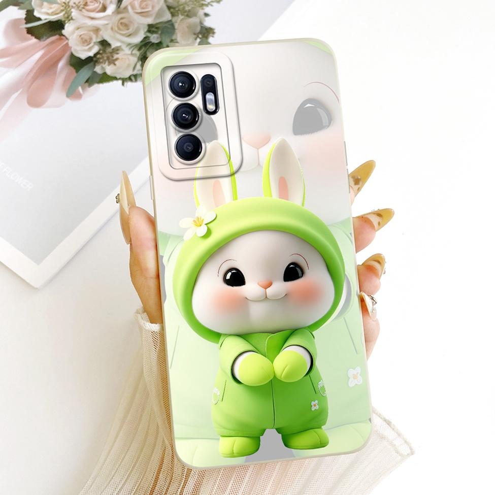 For Oppo Reno6 4G Case Cute Fashion Cartoon Funny Painted Silicone Phone Casing For Oppo Reno 6 4G CPH2235 Cover