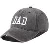 Vintage Washed Cotton Embroidered Dad & Mom Baseball Cap - Casual Duckbill Sun Hat