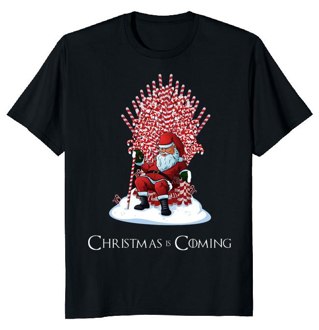 NEW LIMITED Christmas Is Coming Santa Funny Novelty Tee XXL