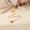 Fashion Stainless Steel Fruit Strawberry Women Titanium Steel Necklace Niche Versatile Clavicle Chain Women