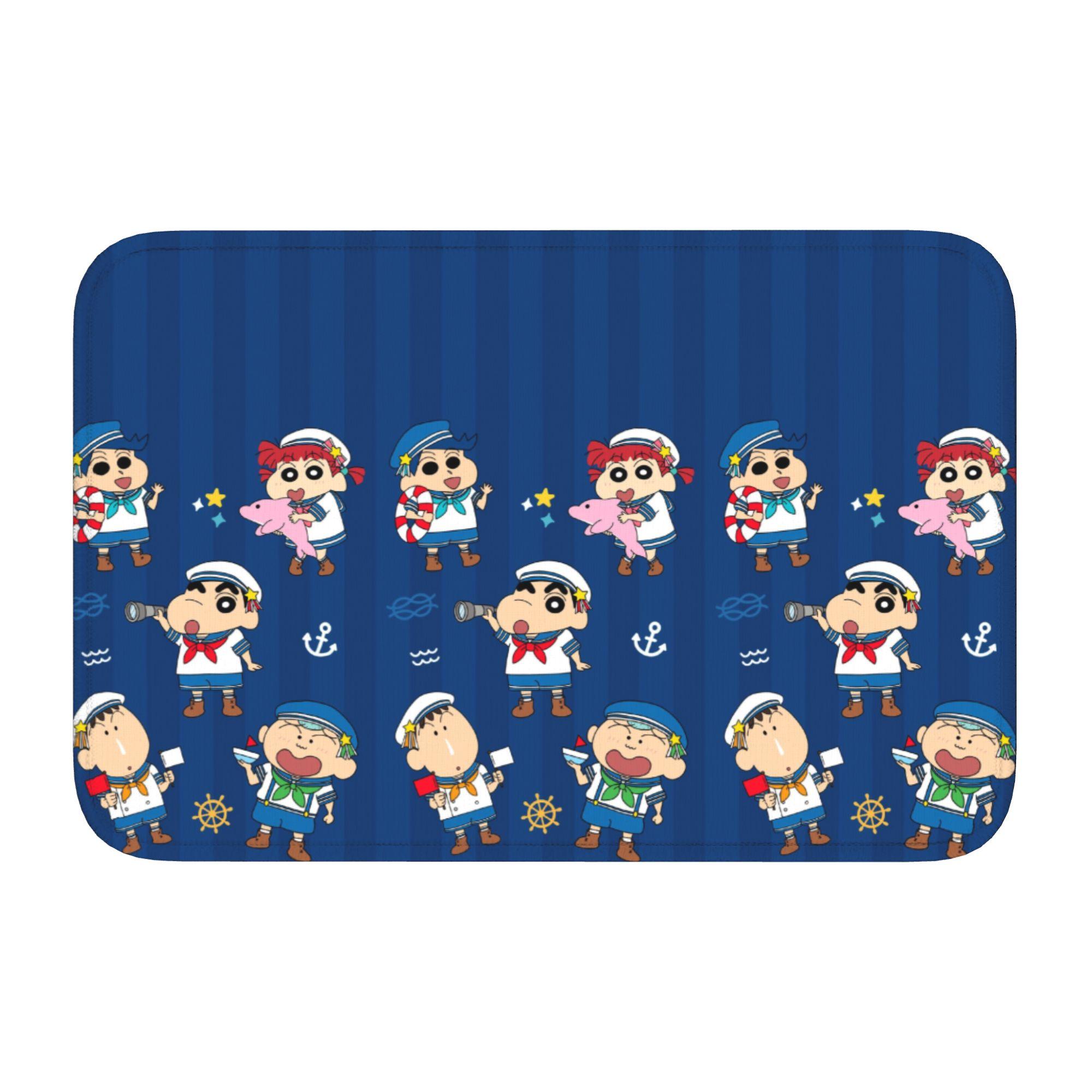 

Crayons Shin-chans Cute Anime Doormat Non-Slip Bath Kitchen Welcome Mat Toilet Door Floor Entrance Carpet Rug Footpad 60cm x 90cm