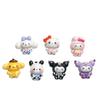 Sanrio Cartoon Glossy Photo Cards & Resin Ornaments DIY Kit: Cream Glue, Refrigerator & Phone Stickers, Keychain Decorative Materials