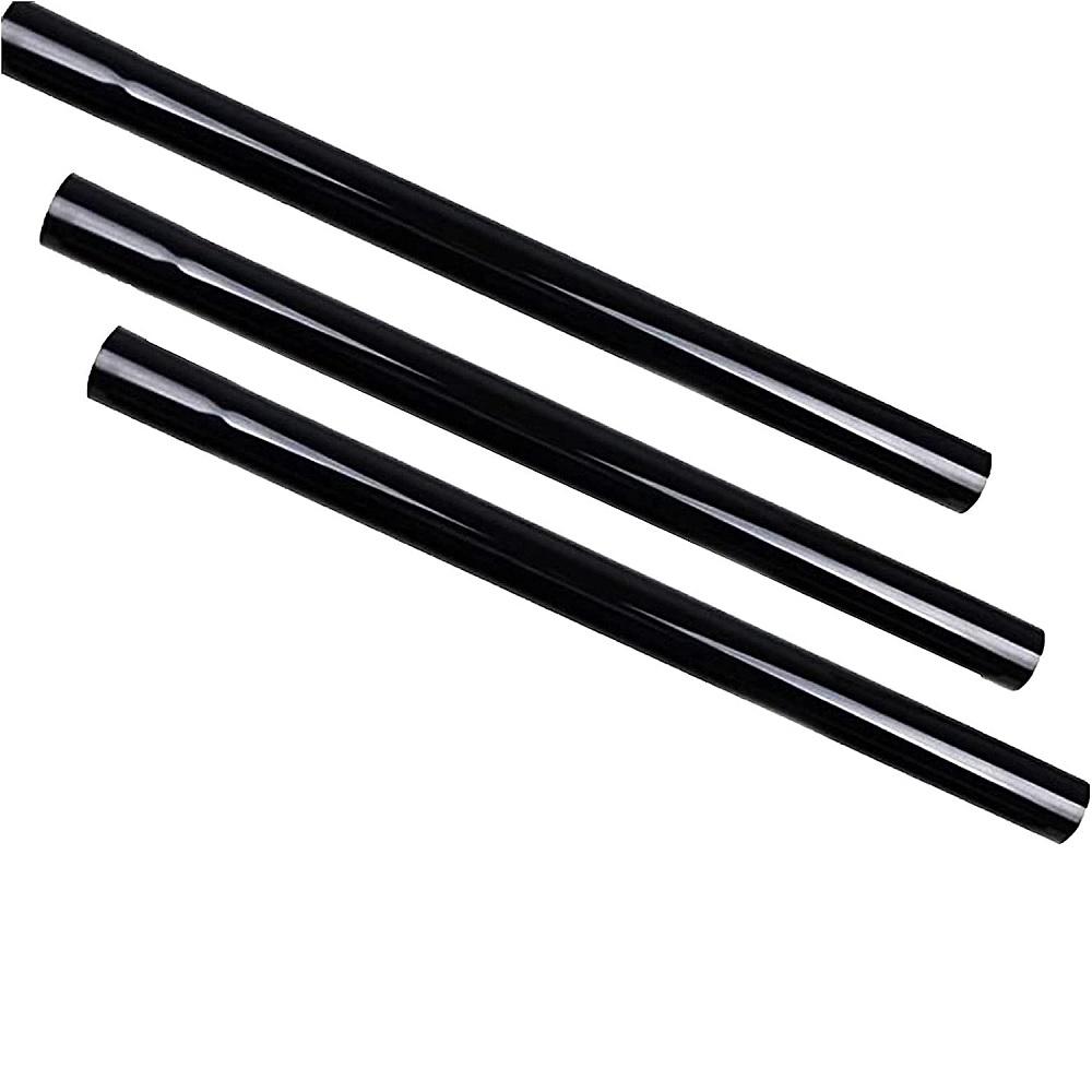 3Pcs Universal 1.25" 32mm Extension Tube Rod Wands Pipe Black For Vacuum Cleaner