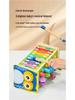 Children's Wooden Educational Toys Set: Elephant Piano, Whack-a-Mole Dinosaur, Tractor, Matching Puzzle for Parent-Child Play