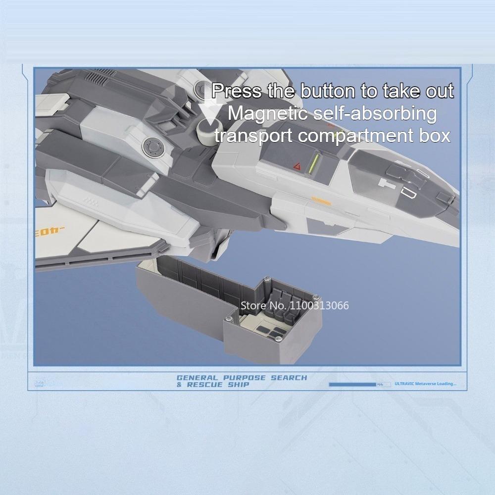 1:100 1:250 Miniature Model Toy Chixiao Universal Rescue Spacecraft Alloy Diecast 360 ° Rotation of Bracket Aerospace Ornaments