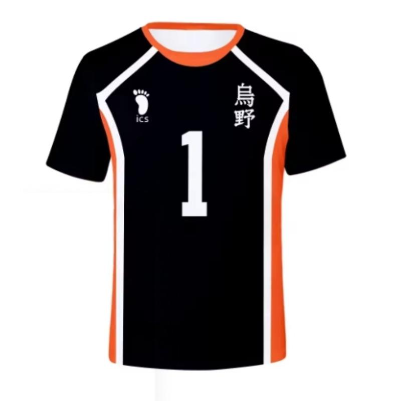 Summer Haikyuu Short Sleeve Tops Men 3D T-shirt Volleyball Team Uniform Training Clothes Women Tshirt Casual Printing T Shirt Oversized