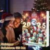 Christmas Advent Calendar 2D Flat Acrylic Snowman Countdown Calendar Xmas Tree Hanging Ornament New Year Kids Gift
