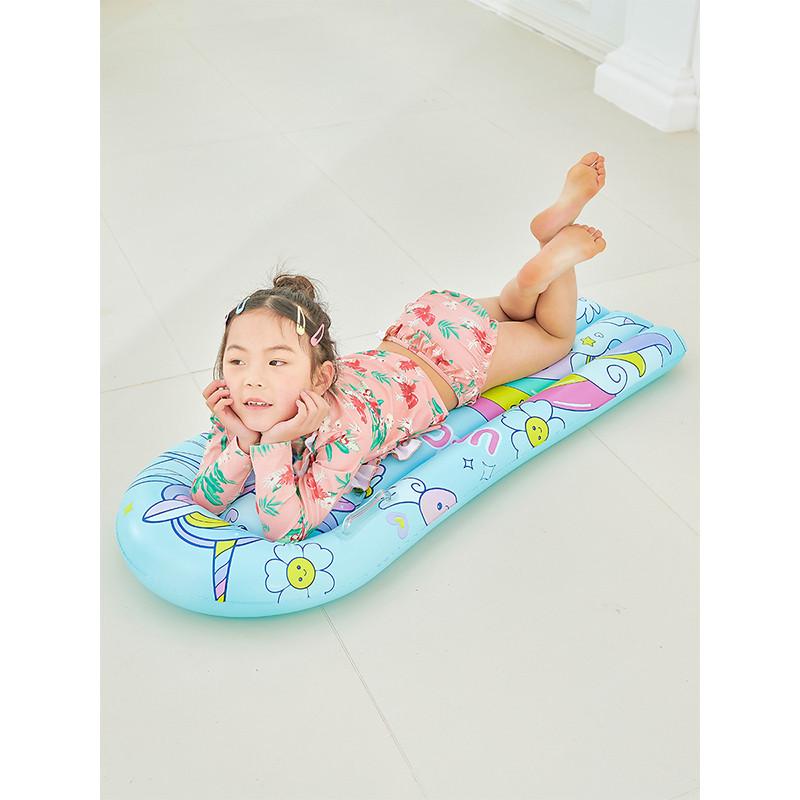 Xiao Lu Inflatable Surfboard Children's Floating Water Toy Ride-on Float Bed For Swimming Training Pink Mermaid