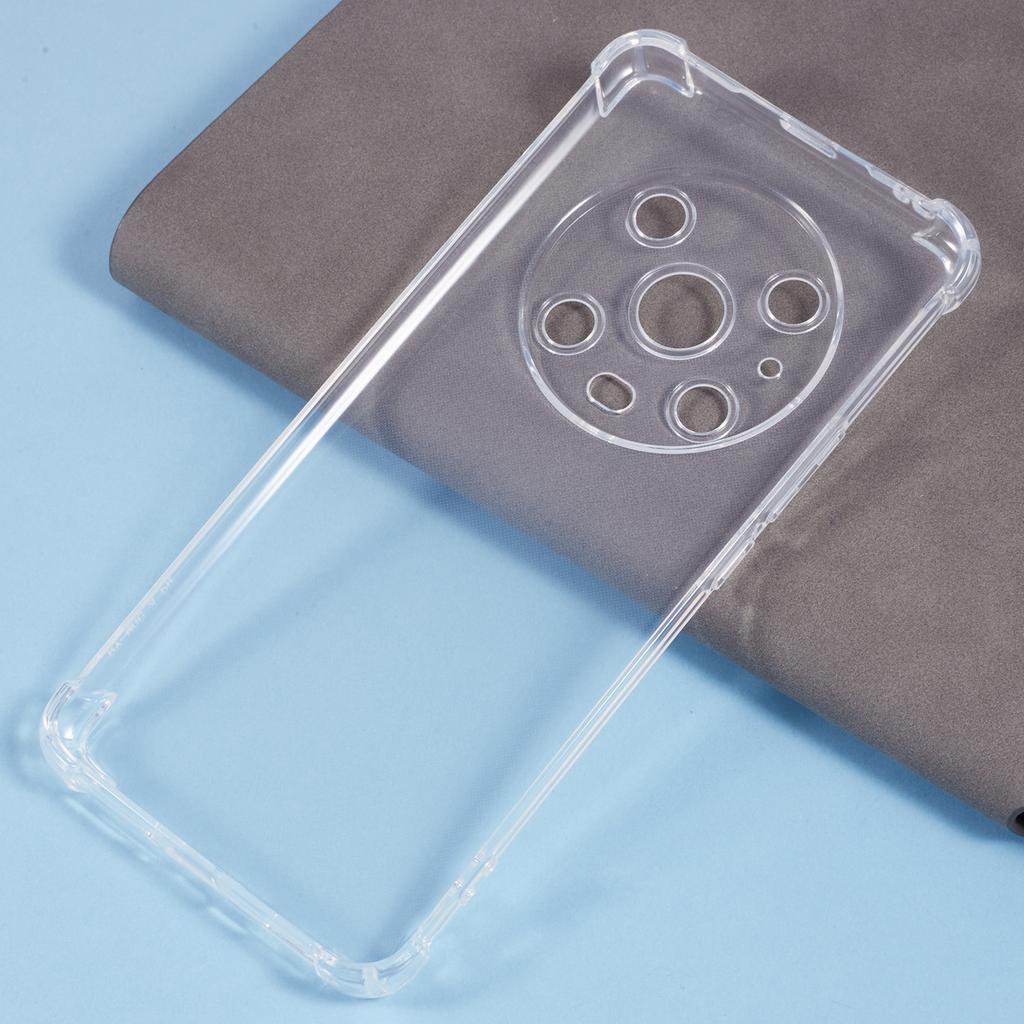 Etui For Honor Magic4 Pro 5G z TPU, przezroczyste, z czterema wzmocnionymi narożnikami